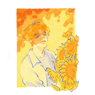 Colored Half-body (+complicated BG)